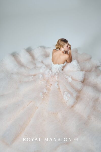 蘿亞 婚紗 推薦 高訂 婚紗 雲霧花語.柔光羽霧澎裙 禮服