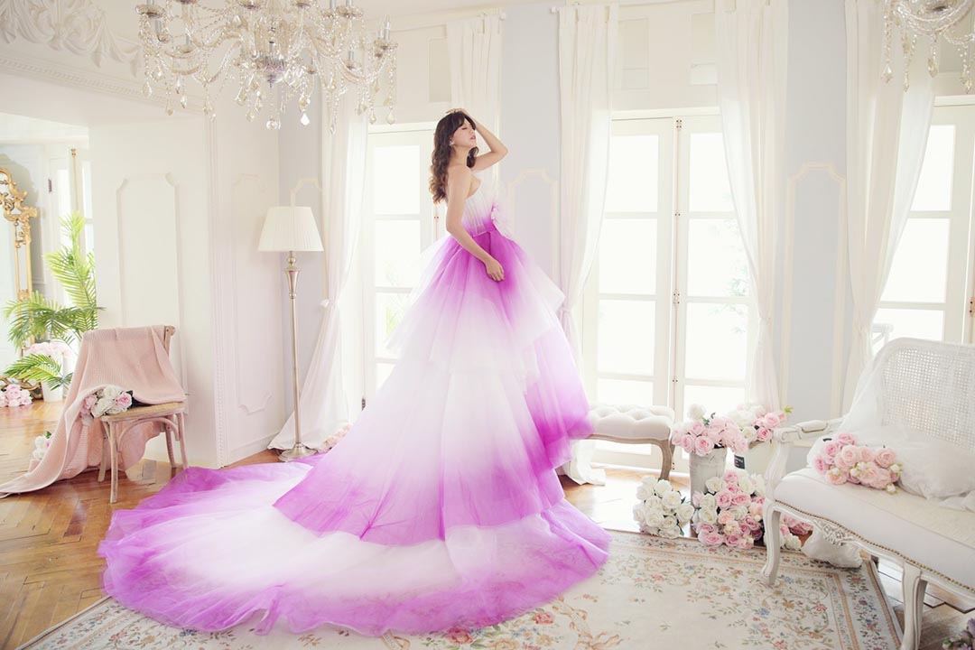 高雄法國台北婚紗 婚紗禮服 渲染系列