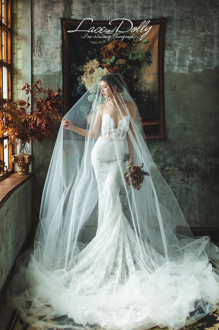 蕾絲娃娃法式手工婚紗 婚紗禮服 白紗 7