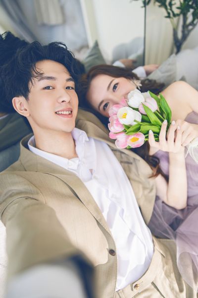 台北曼哈頓 新韓風婚紗照 居家風 婚紗照 -4