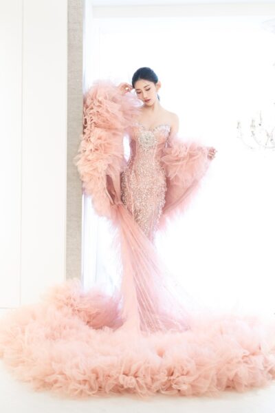 高雄法國台北婚紗 水晶粉鑽 名媛魚尾低調魅力禮服7_result